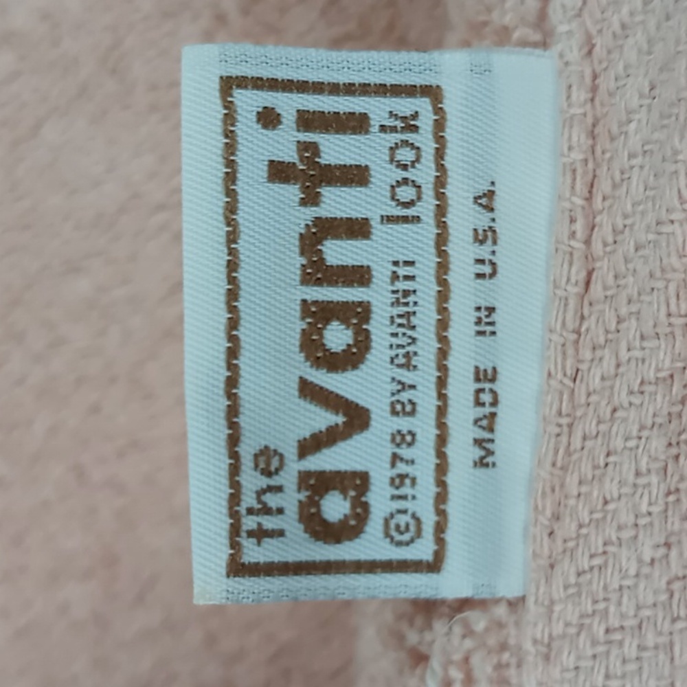 Vintage Avanti Look 1978 Soft Pink Bath Towels with Lace Trim Set of 2 - Picture 9 of 16